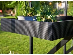 Gewächshaus Alutisch 2 Sektionen Schwarz*Juliana