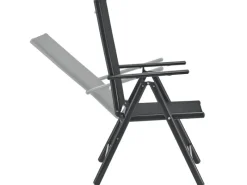 Juskys Balkonmöbel|Aluminium Gartengarnitur Milano 9 Teilig mit Tisch und 8 Stühlen