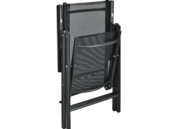 Juskys Balkonmöbel|Aluminium Gartengarnitur Milano 9 Teilig mit Tisch und 8 Stühlen