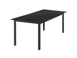 Juskys Balkonmöbel|Aluminium Gartengarnitur Milano 9 Teilig mit Tisch und 8 Stühlen