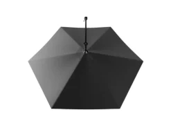 Juskys Sonnenschirme|Ampelschirm Brazil Ø 3,5m mit LED, Kurbel und Standfuß in