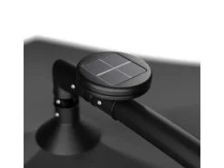 Juskys Sonnenschirme|Ampelschirm Brazil Ø 3,5m mit LED, Kurbel und Standfuß in