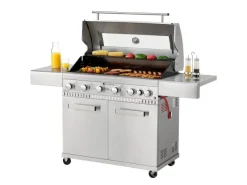 Juskys Gasgrills|BBQ Gasgrill Minnesota mit 6 Brennern & 1 Seitenbrenner