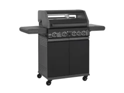 Juskys Gasgrills|BBQ Gasgrill Savannah mit 4 Brennern & 1 Seitenbrenner