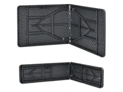 Bierzeltgarnitur Amberg aus Kunststoff 3 teilig in Rattan Optik Schwarz*Juskys Best