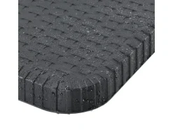 Bierzeltgarnitur Amberg aus Kunststoff 3 teilig in Rattan Optik Schwarz*Juskys Best