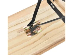 Bierzeltgarnitur Bichl 3 teilig mit lackiertem Tannenholz 170 cm*Juskys