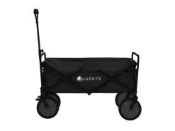 Juskys Campingzubehör|Bollerwagen Schwarz