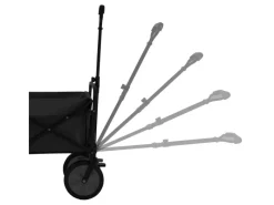 Juskys Campingzubehör|Bollerwagen Schwarz