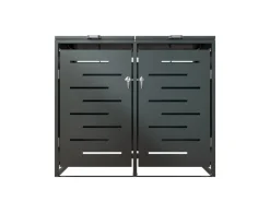 2er Metall Mülltonnenbox Arel*Juskys Online