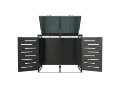 2er Metall Mülltonnenbox Arel*Juskys Online