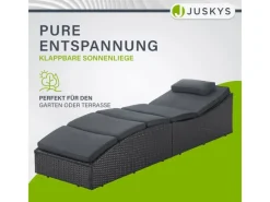 Faltbare Sonnenliege Lamia*Juskys Discount