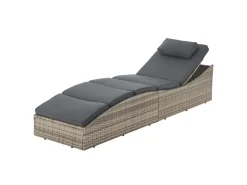 Juskys Sonnenliegen|Faltbare Sonnenliege Lamia Grau Meliert