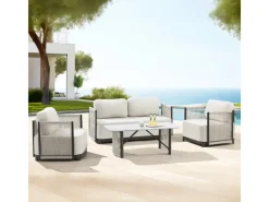 Juskys Gartenmöbel-Sets|Gartenmöbel 4er Set Curacao Beige