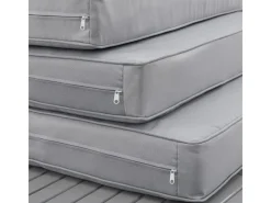 Juskys Lounge-Gartenmöbel|Gartenmöbel Lounge St. Tropez Dunkelgrau Hellgrau