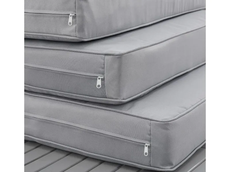 Juskys Lounge-Gartenmöbel|Gartenmöbel Lounge St. Tropez Dunkelgrau Hellgrau