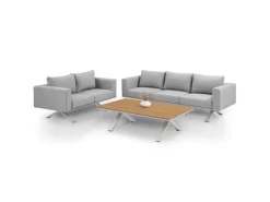 Gartenmöbel Set Alexandria Grau*Juskys Sale