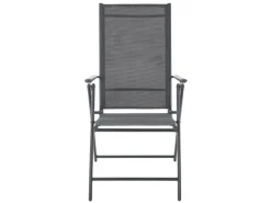 Gartenstuhl Campingstuhl Calena 4er Set Klappbar Verstellbar Anthrazit*Juskys New