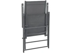 Gartenstuhl Campingstuhl Calena 4er Set Klappbar Verstellbar Anthrazit*Juskys New