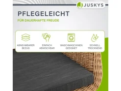 Gartenstuhl Cody 2er Set mit Beinen aus Eisen*Juskys Best