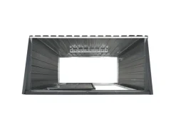 Metall Gerätehaus S mit Pultdach Anthrazit*Juskys