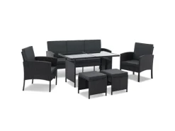 Polyrattan Gartenmöbel Sitzgruppe Turin*Juskys Discount