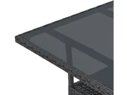 Polyrattan Gartentisch Yoro Quadratisch 60x60 cm*Juskys Discount