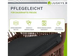 Juskys Gartenstühle|Rope Gartenstühle Kastos 4er Set