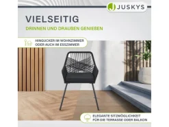 Rope Gartenstühle Kastos 6er Set*Juskys Outlet