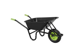 Schubkarre Garden 100L mit Handschuhen Schwarz*Juskys Discount