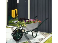 Schubkarre Garden 100L Silber*Juskys Online