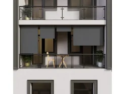 Juskys Balkonmöbel|Senkrechtmarkise Barbados 100 x 310 cm