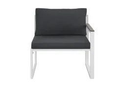 Sofa Set Gartenmöbel Bari mit Bezügen in Dunkelgrau*Juskys