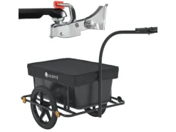 Juskys Campingzubehör|Fahrräder|Transportanhänger Fahrradanhänger 90 Liter