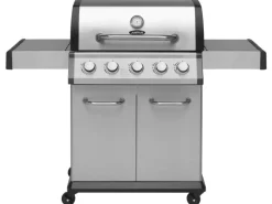 Justus Gasgrills|BBQ Gasgrill Geras 5 Hauptbrenner Edelstahl / Schwarz