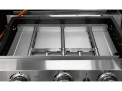 Justus Gasgrills|BBQ Grill Plancha 3 Brenner Edelstahl / Schwarz