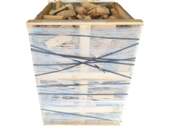 Feuerschalen|Kaminholz 25 cm Gestapelt und Trocken 160 cm x 125 cm x 125 cm