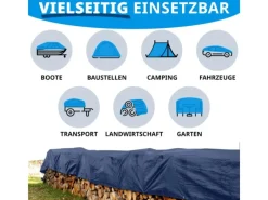 Karat Pool Abdeckung|Abdeckplane Wasserdichte Plane mit Ösen Schutzplane 140 g/m² 3 x 4 m