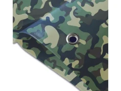 Karat Pool Abdeckung|Wassersport|Abdeckplane Wasserdichte Plane mit Ösen 100 g/m² Camouflage 2 x 3 m