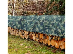 Karat Pool Abdeckung|Wassersport|Abdeckplane Wasserdichte Plane mit Ösen 100 g/m² Camouflage 2 x 3 m