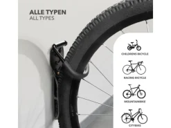 Fahrradhalterung Eddy Wandhalterung Schnelle und einfache Montage mit Haltebügel*Karat Best