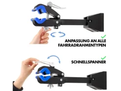 Karat Fahrräder|Fahrradhalterung Wandhalterung Levin Universal Tragkraft bis 20 kg