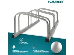 Karat Fahrräder|Fahrradständer Linus Zur Boden- oder Wandmontage für 5 Fahrräder