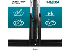 Fahrradständer Linus Zur Boden- oder Wandmontage für 2 Fahrräder*Karat