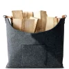 Filztasche Vesta Kaminholztasche Faltbar und Mit Verstärktem Griff Schwarz*Karat Online