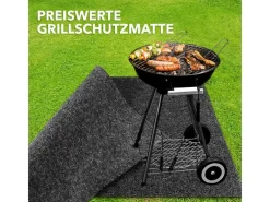 Karat Elektrogrills|Grillmatte Dalton BBQ Matte Grillschutzmatte Schwer Entflammbar 200 x 200 cm