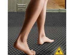 Hygienematte für Barfußzonen UV Beständig Grau 90 x 700 cm*Karat