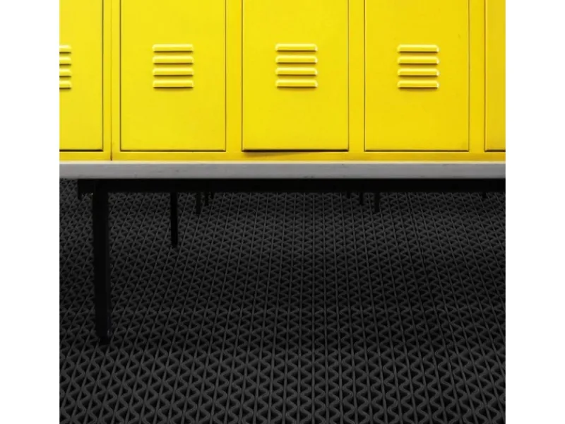 Hygienematte für Barfußzonen UV Beständig Schwarz 120 x 850 cm*Karat Outlet