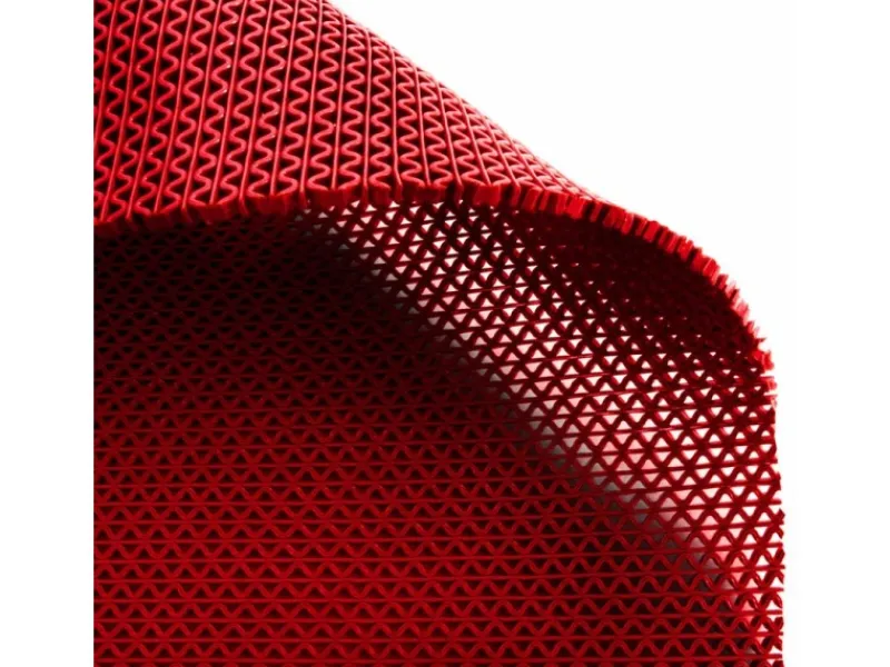 Hygienematte für Barfußzonen UV Beständig Rot 120 x 550 cm*Karat