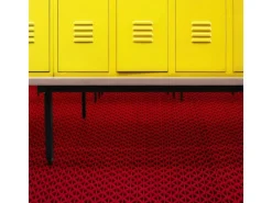 Hygienematte für Barfußzonen UV Beständig Rot 120 x 200 cm*Karat